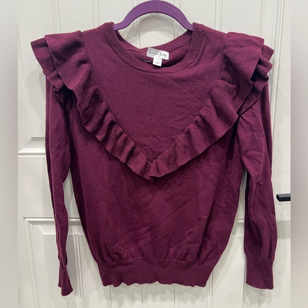 Maison Jules Purple Knit Sweater - Picture 3 of 8